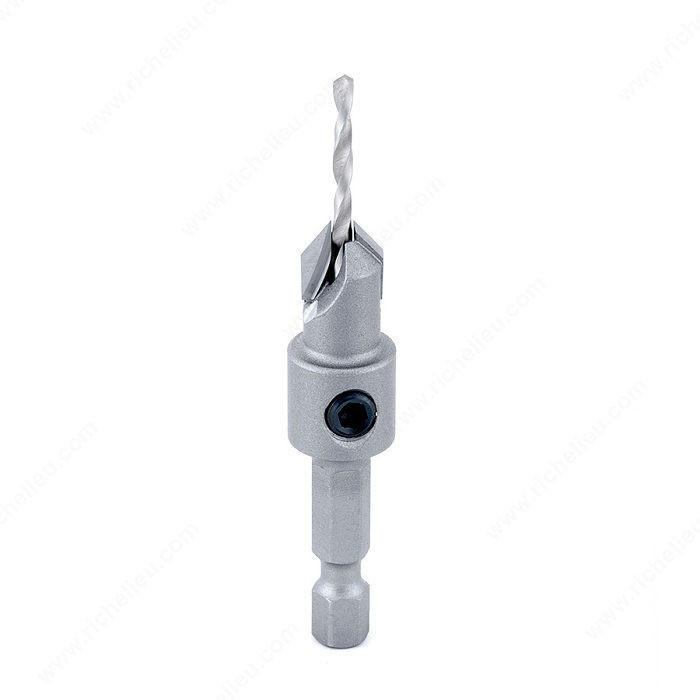 Hex Shank Countersink for Wood Screw, For Screw 6, (D1) 3/32 in
