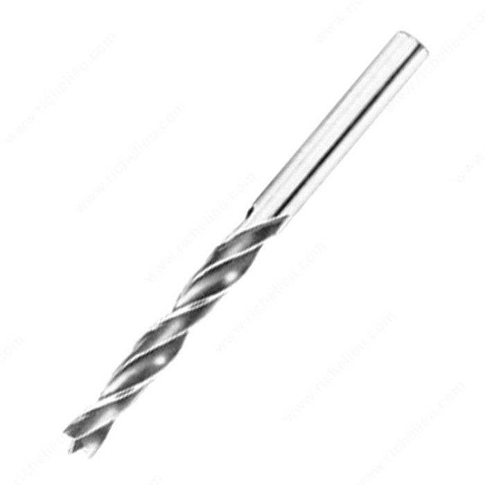 Brad Point Treated Steel Drill Bit, Shank Diameter 1/4 in, Bit Length (L) 4 in, Drilling Diameter 1/4 in PRO-PACK 3