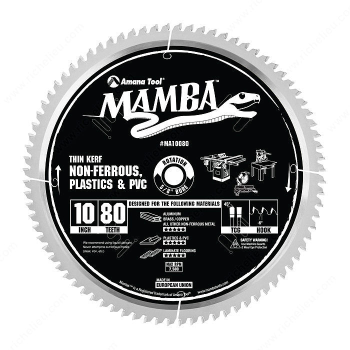 Thin Kerf Non-Ferrous, Laminate Flooring, Plastics and PVC Saw Blade,