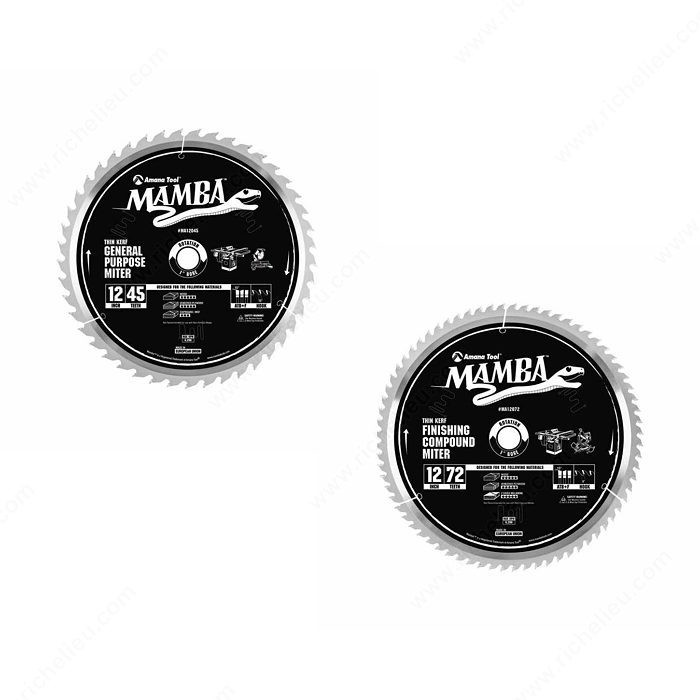 2-Piece 12 Miter Saw Blade Set,