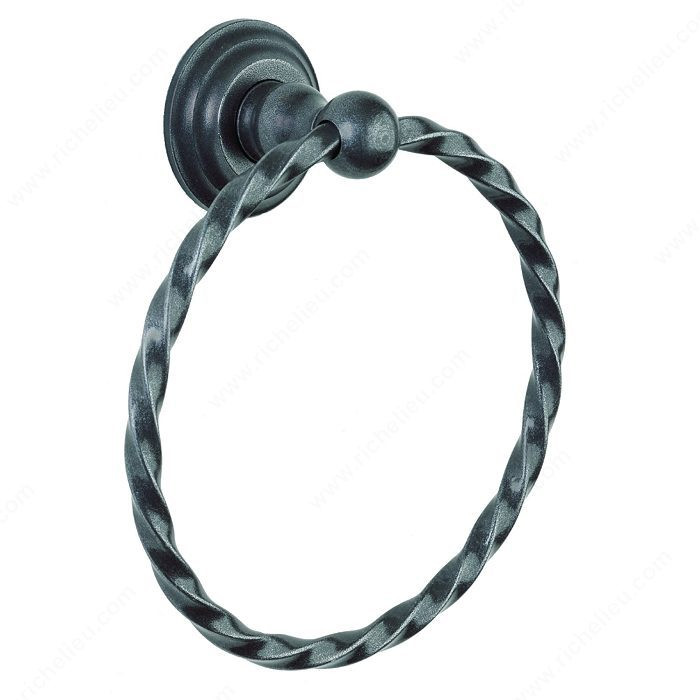 Towel Ring - Brittany Series, Finish Satin Black