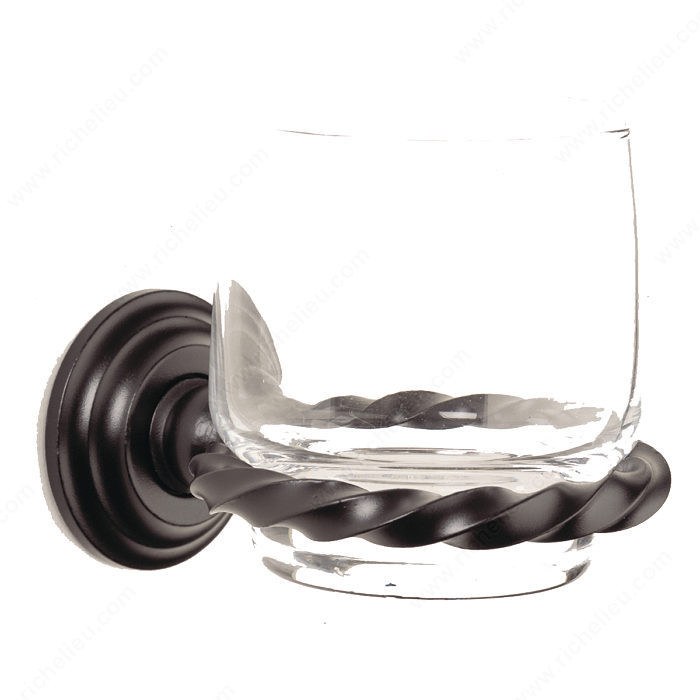 Tumbler Holder - Brittany Series, Finish Satin Steel