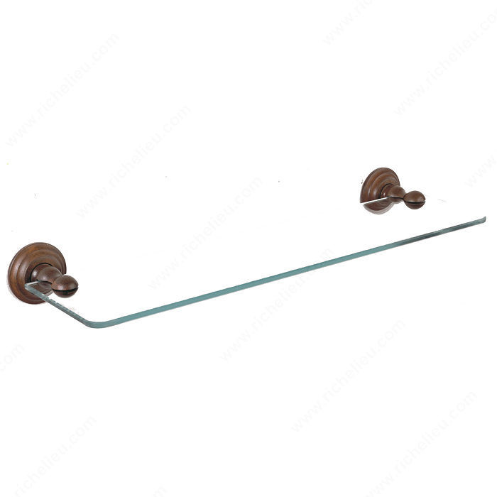 Glass Shelf - Brittany Series, Finish Satin Black