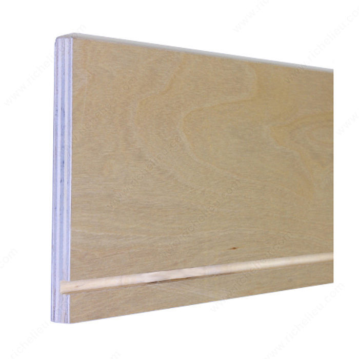 Plywood Drawer Side - Top Side Edgebanded, Height 8 in