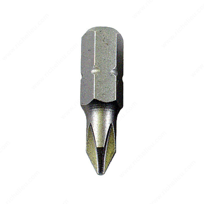 Phillips Drive Bits, Size #1, Length 1 in, Compatible Screws #5-6-7 PRO-PACK 5
