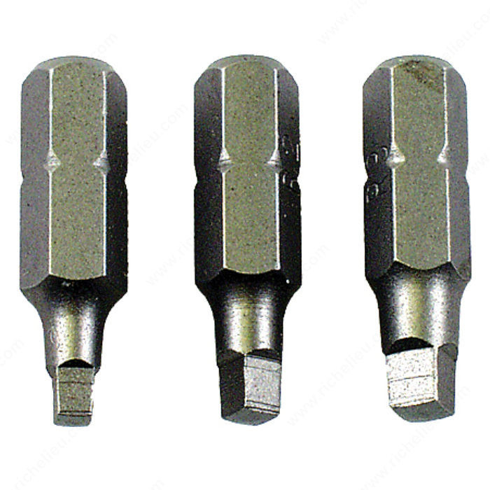 Square Drive - 1/4 Hex Shank, Length 1, Size #2, Compatible Screws #7-8-9 PRO-PACK 5