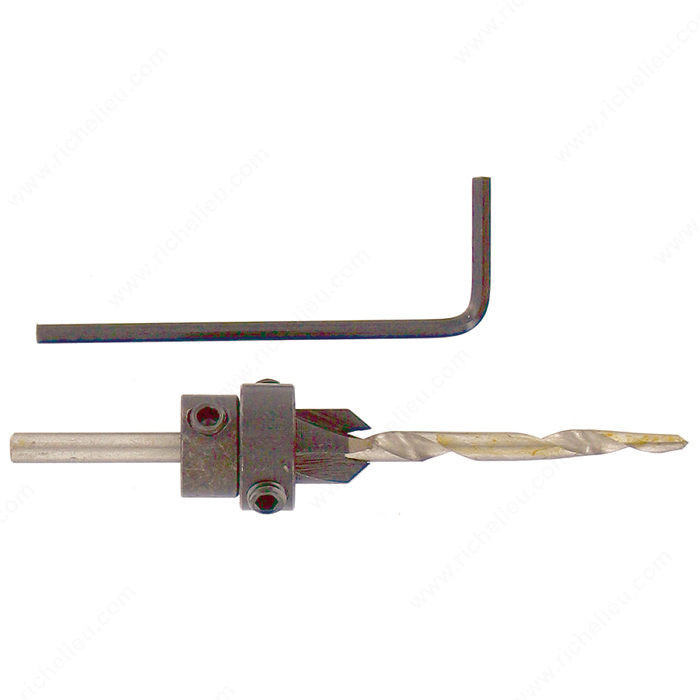 Screw Drill and Countersinking Tool, Drill Bit Size 3/16 in, For Screw 10