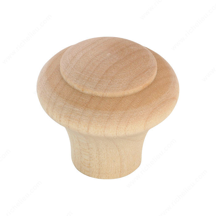 Eclectic Maple Wood Knob - 150, Diameter - Overall Dimensions 30 mm, Projection - Overall Dimensions 28 mm PRO-PACK 3