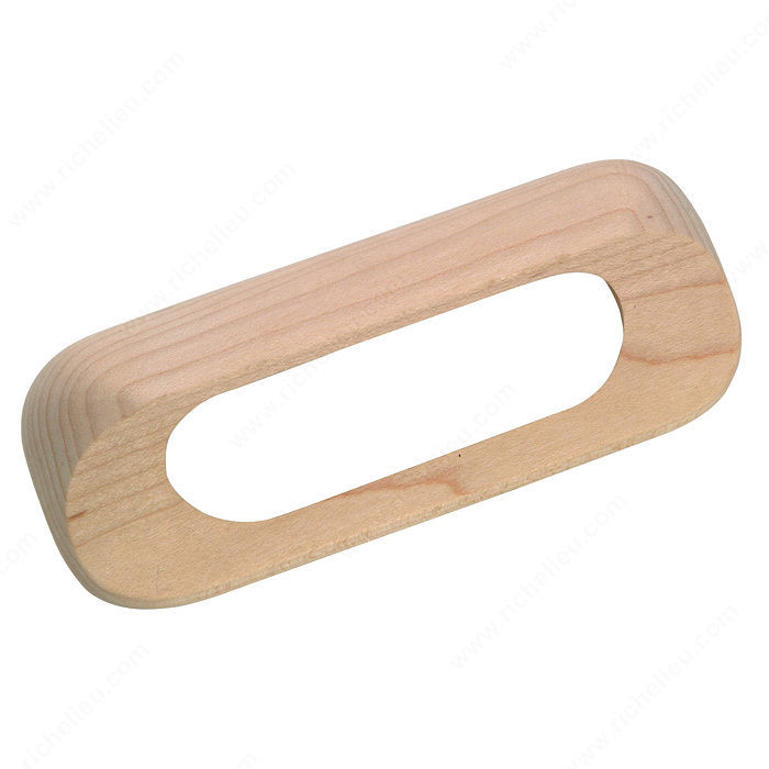 Eclectic Wood Pull - 540, Finish Unfinished Maple, Screw/Nail 8/32 (Included) PRO-PACK 2