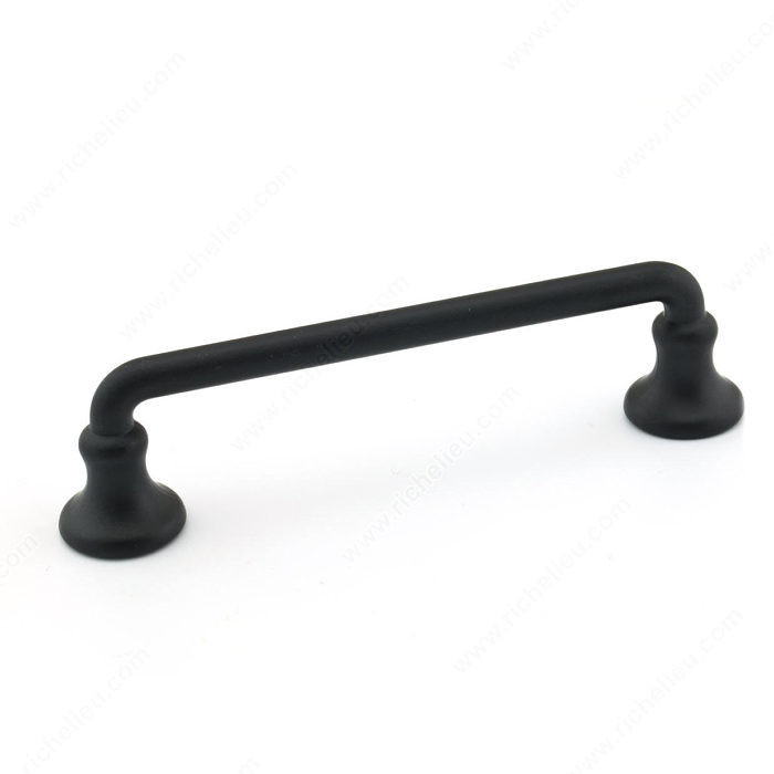 Traditional Metal Pull - 0874, Finish Matte Black PRO-PACK 2