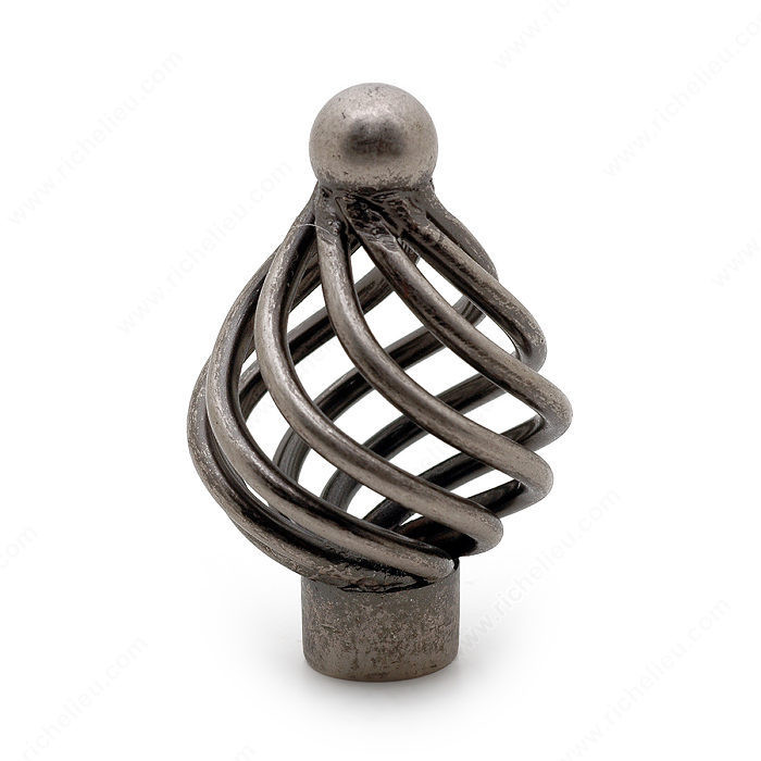 Traditional Metal Knob - 1013, Finish Natural Iron PRO-PACK 2