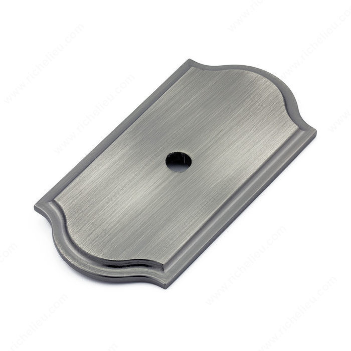 Transitional Metal Backplate for Knob - 1040, Finish Antique Nickel PRO-PACK 3