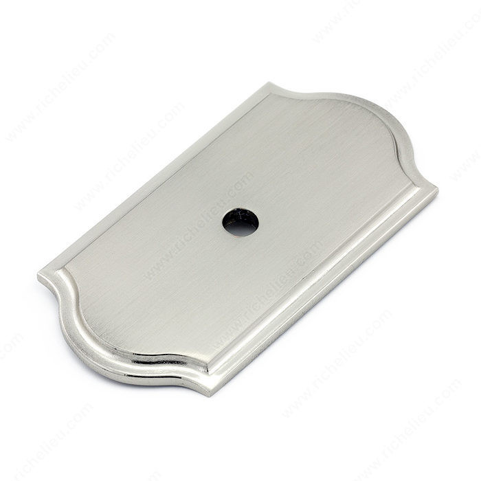Transitional Metal Backplate for Knob - 1040, Finish Brushed Nickel PRO-PACK 3