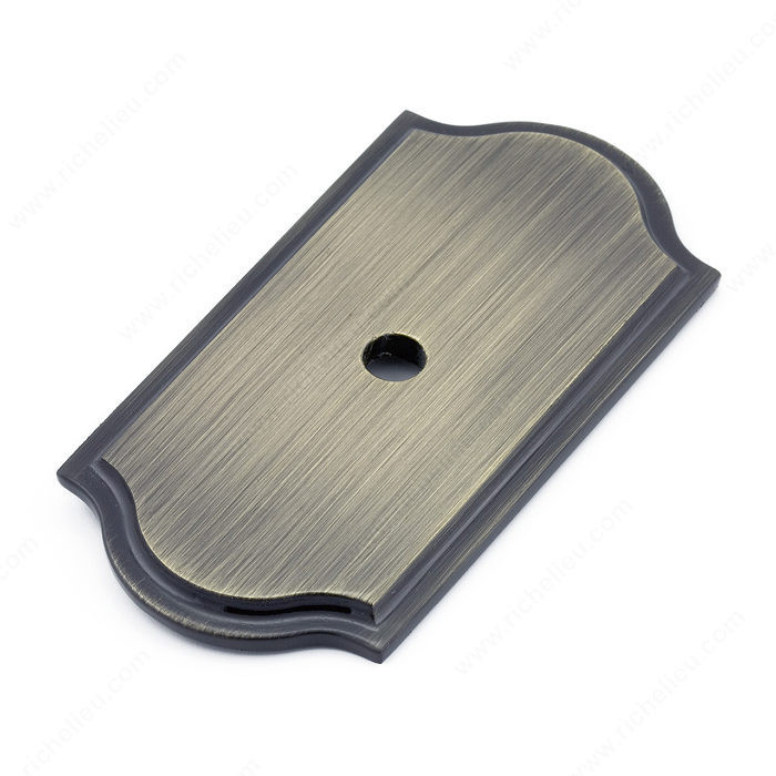 Transitional Metal Backplate for Knob - 1040, Finish Antique English PRO-PACK 3