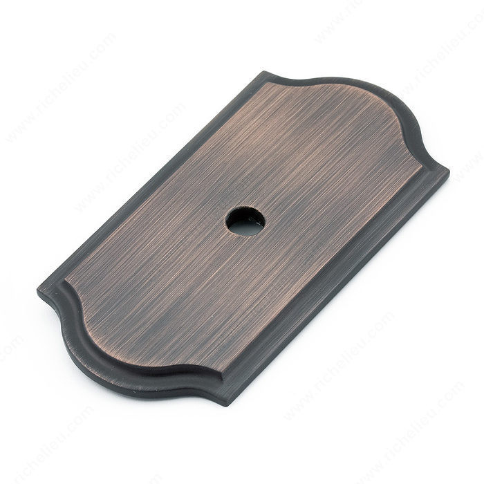 Transitional Metal Backplate for Knob - 1040, Finish Oil-Rubbed Bronze PRO-PACK 3