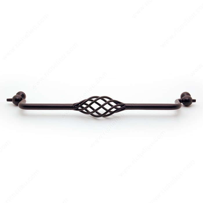 Traditional Metal Pull - 1049, Center to Center 224 mm, Finish Oil-Rubbed Bronze, Length - Overall Dimensions 224 mm
