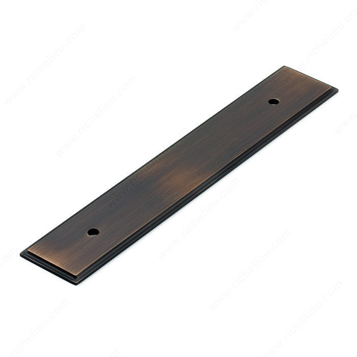 Transitional Metal Backplate for Pull - 1045, Center to Center 128 mm, Finish Oil-Rubbed Bronze, Length - Overall Dimensions 188 mm PRO-PACK 2