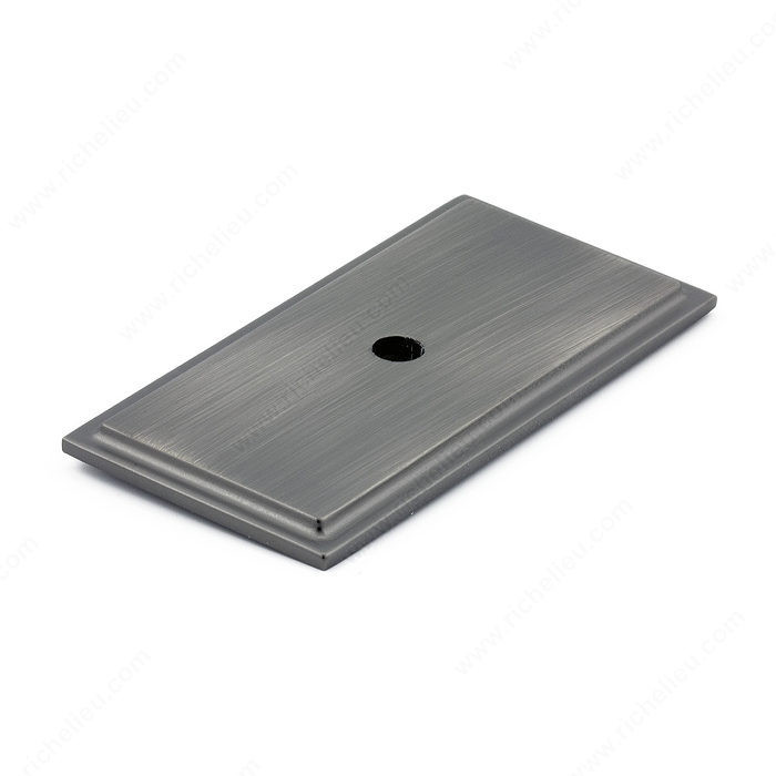 Transitional Metal Backplate for Knob - 1045, Finish Antique Nickel PRO-PACK 3