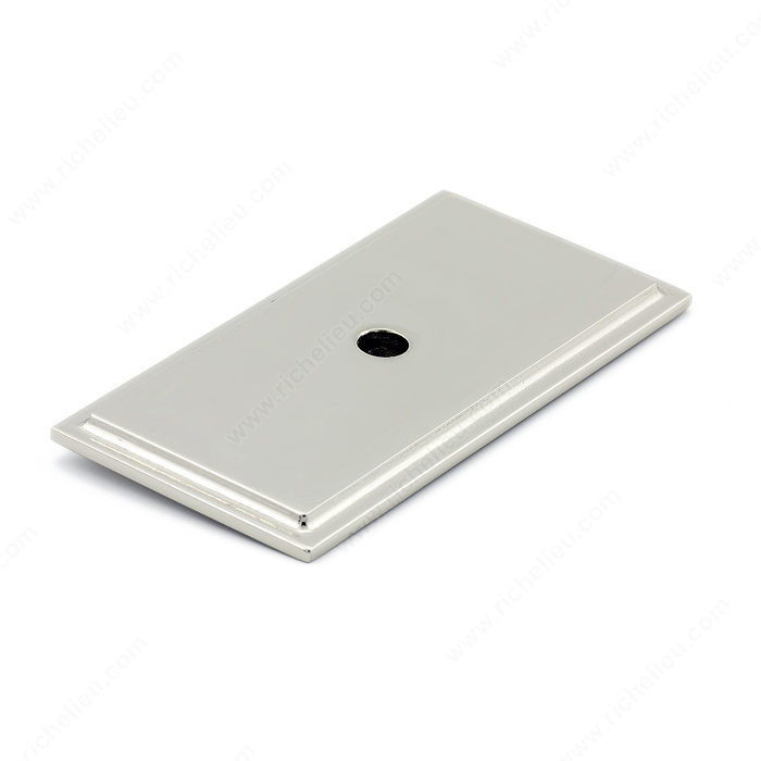 Transitional Metal Backplate for Knob - 1045, Finish Polished Nickel PRO-PACK 5