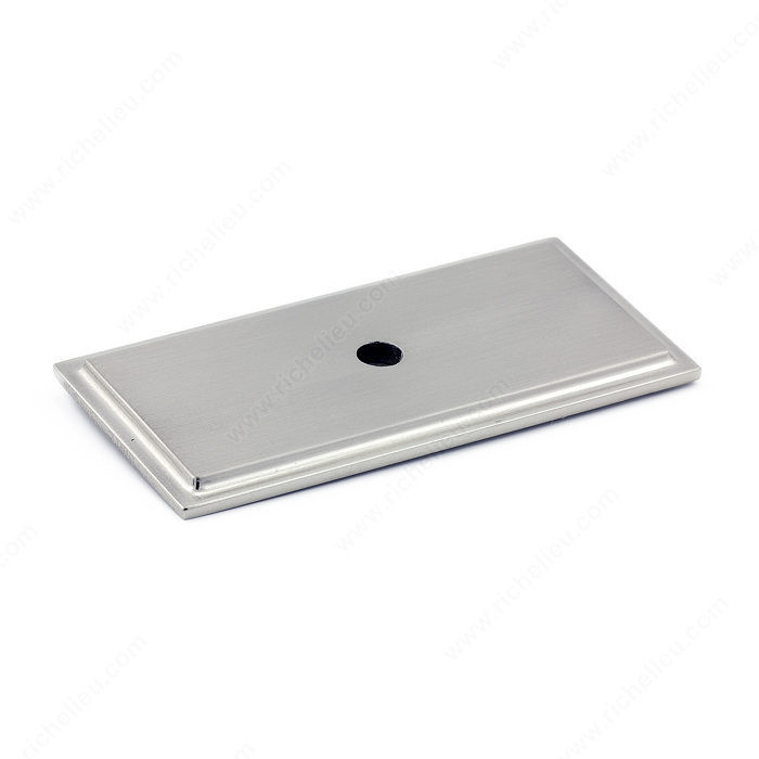 Transitional Metal Backplate for Knob - 1045, Finish Brushed Nickel PRO-PACK 3