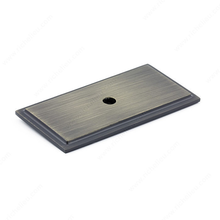 Transitional Metal Backplate for Knob - 1045, Finish Antique English PRO-PACK 3