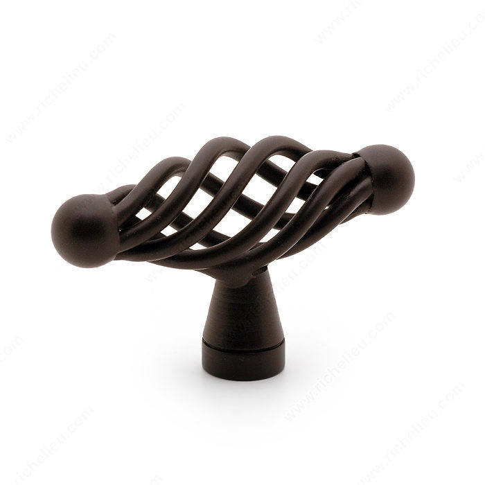 Traditional Metal Knob - 1056, Finish Oil-Rubbed Bronze, Length - Overall Dimensions 55 mm, Projection - Overall Dimensions 20 mm PRO-PACK 3