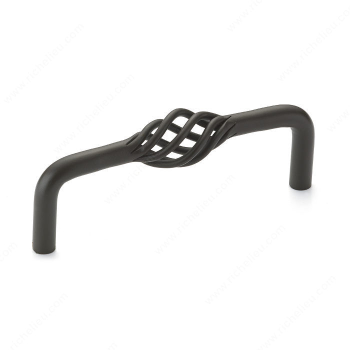 Traditional Metal Pull - 106, Center to Center 96 mm, Finish Oil-Rubbed Bronze, Length - Overall Dimensions 106 mm