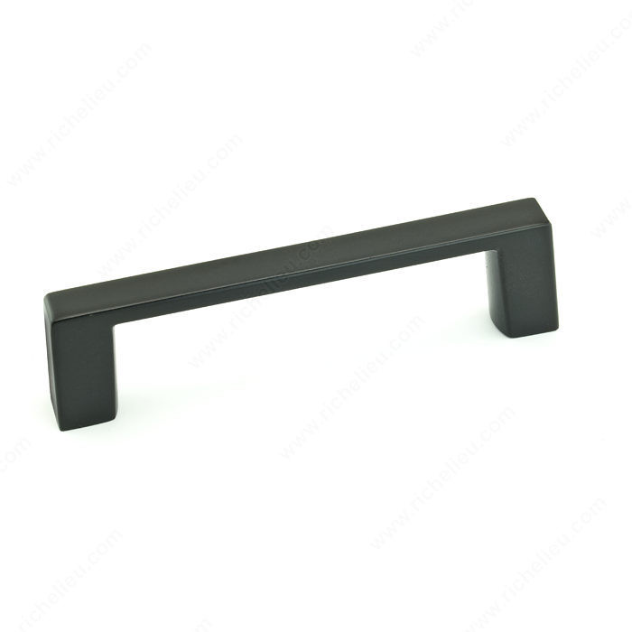 Contemporary Metal Pull - 107, Center to Center 3 in, Finish Matte Black, Projection - Overall Dimensions 21.7 mm PRO-PACK 3