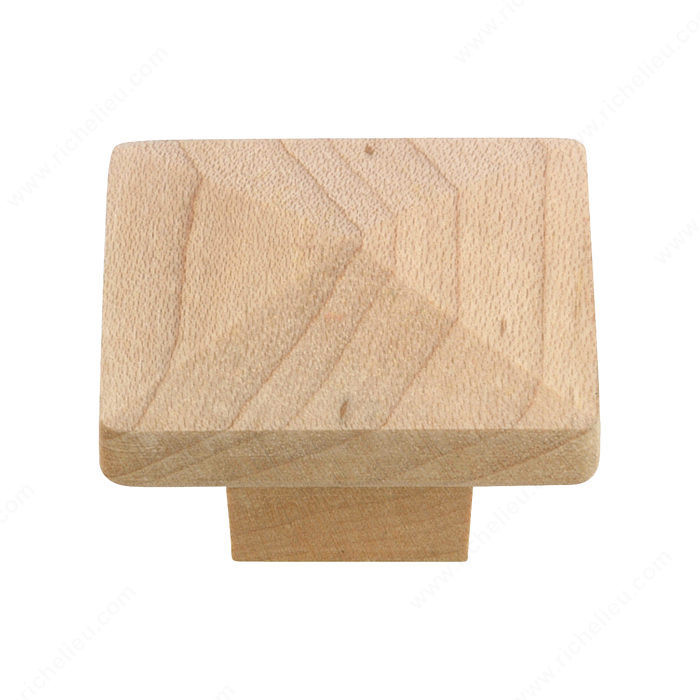 Eclectic Maple Wood Knob - 115, Screw/Nail 8/32 (Included) PRO-PACK 3