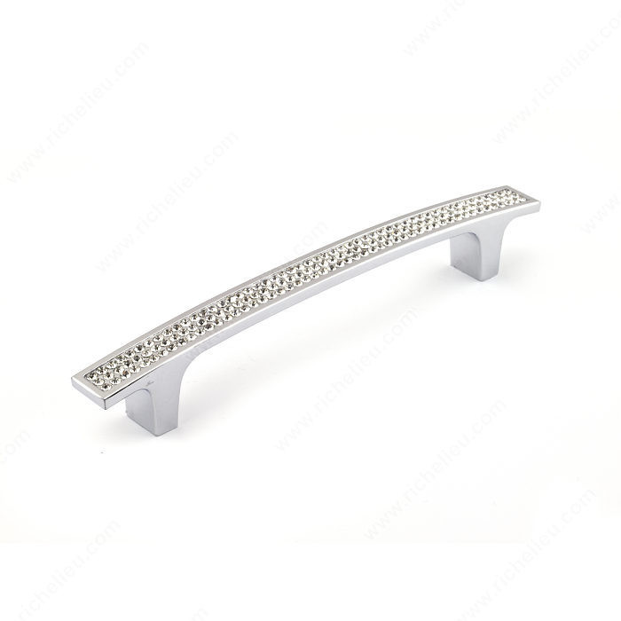 Contemporary Crystal and Glass Pull - 1234,