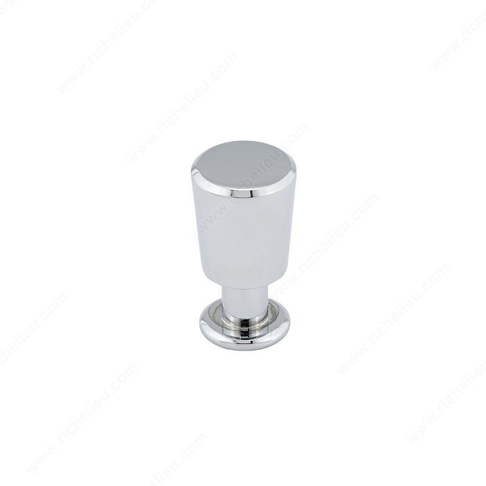 Contemporary Metal Knob - 1372, Finish Chrome PRO-PACK 2
