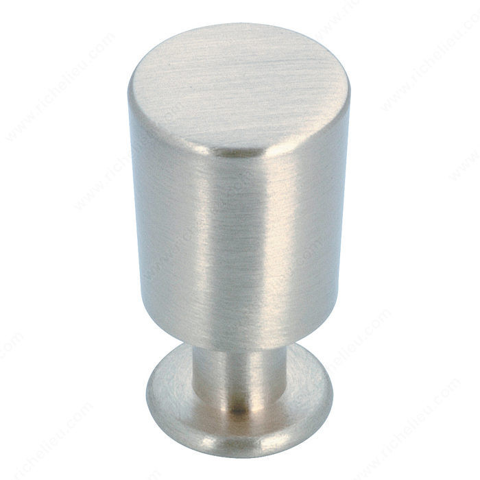 Contemporary Metal Knob - 1372, Finish Brushed Nickel PRO-PACK 2