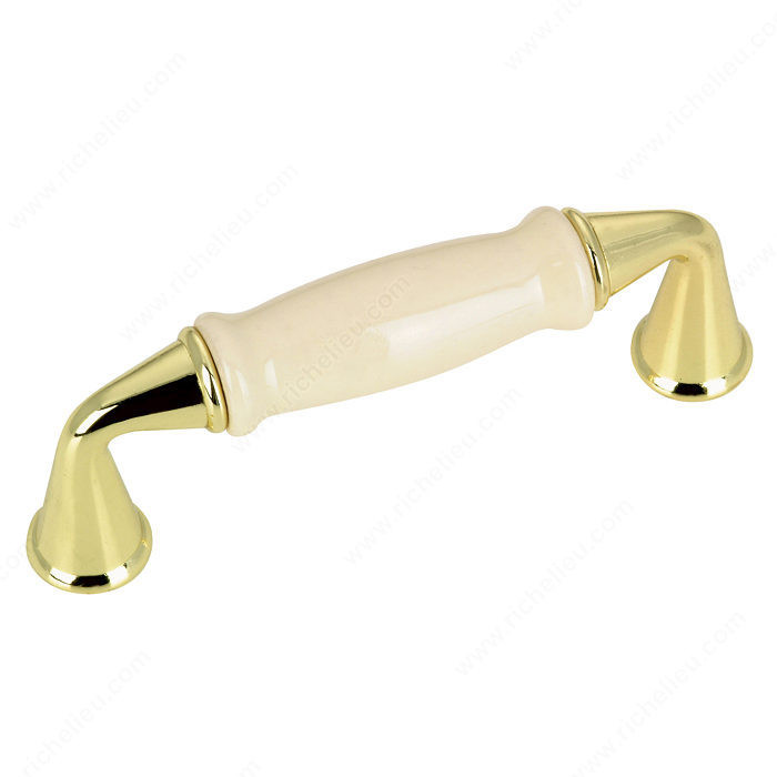 Traditional Metal and Wood Pull - 4417,