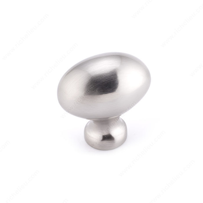 Contemporary Brass Knob - 144, Finish Brushed Nickel