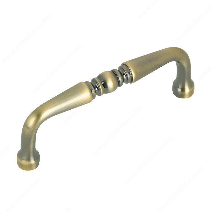 Traditional Metal Pull - 1452, Center to Center 3 in, Finish Antique English, Projection - Overall Dimensions 27 mm