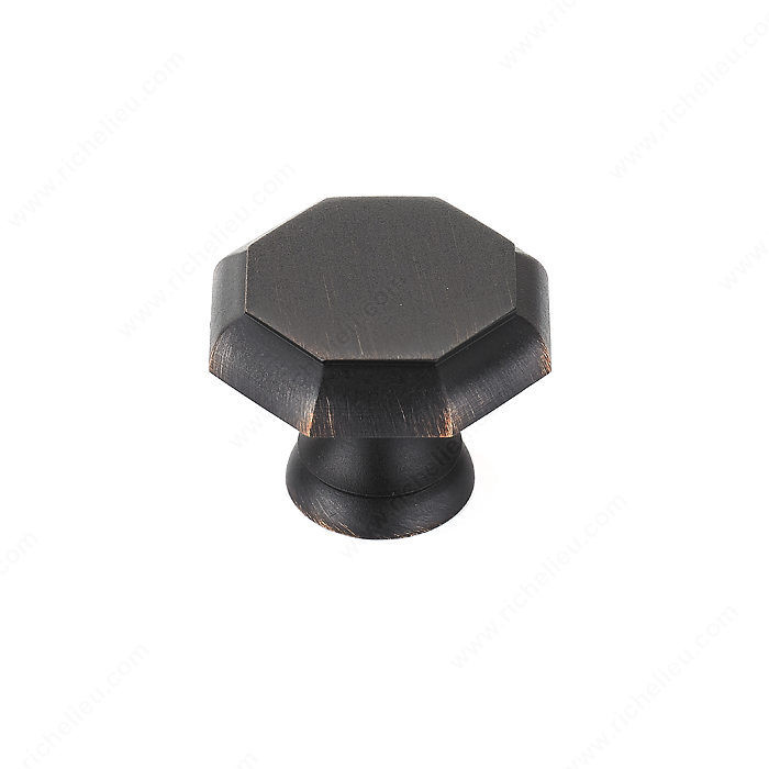 Transitional Brass Knob - 146, Finish Brushed Oil-Rubbed Bronze