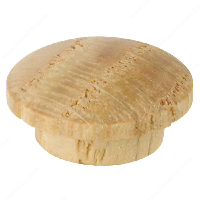 Wooden Screw Plug, Diameter 5/8 in, Drilling Diameter 1/2 in, Finish Oak PRO-PACK 3