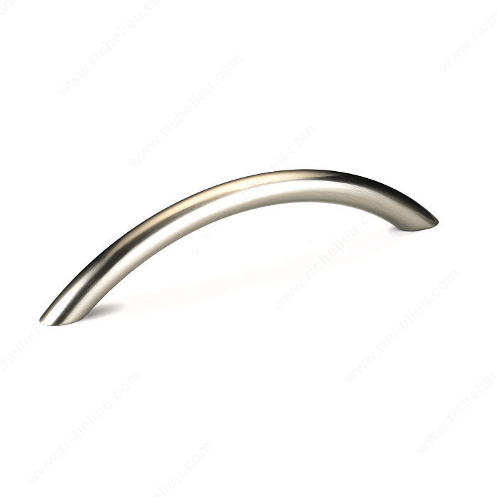 Contemporary Metal Pull - 1540, Finish Brushed Nickel, Screw/Nail 8/32 (Included) PRO-PACK 3