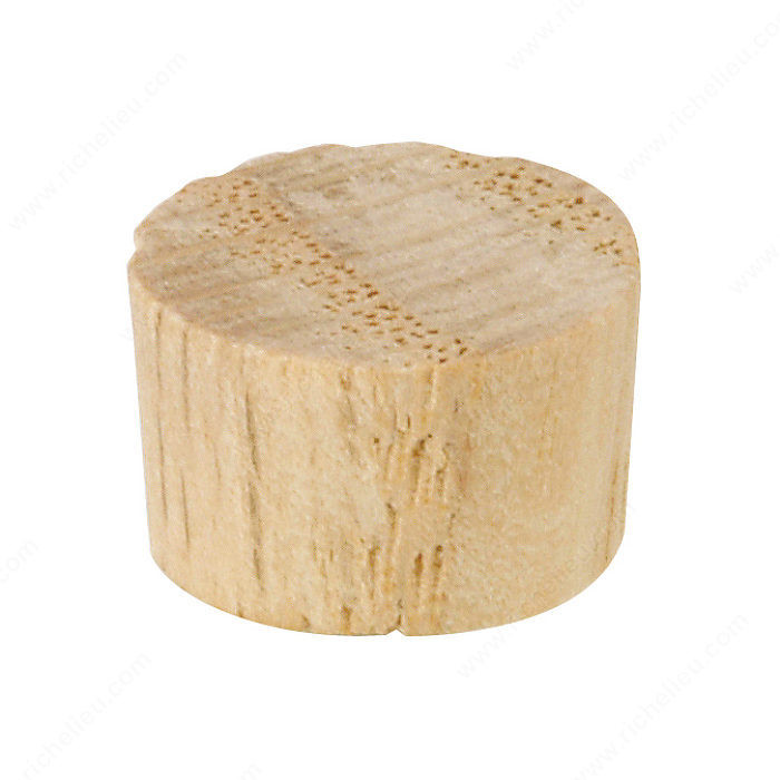 Flat Wooden Screw Plug, Drilling Diameter 1/2 in, Finish Maple PRO-PACK 3