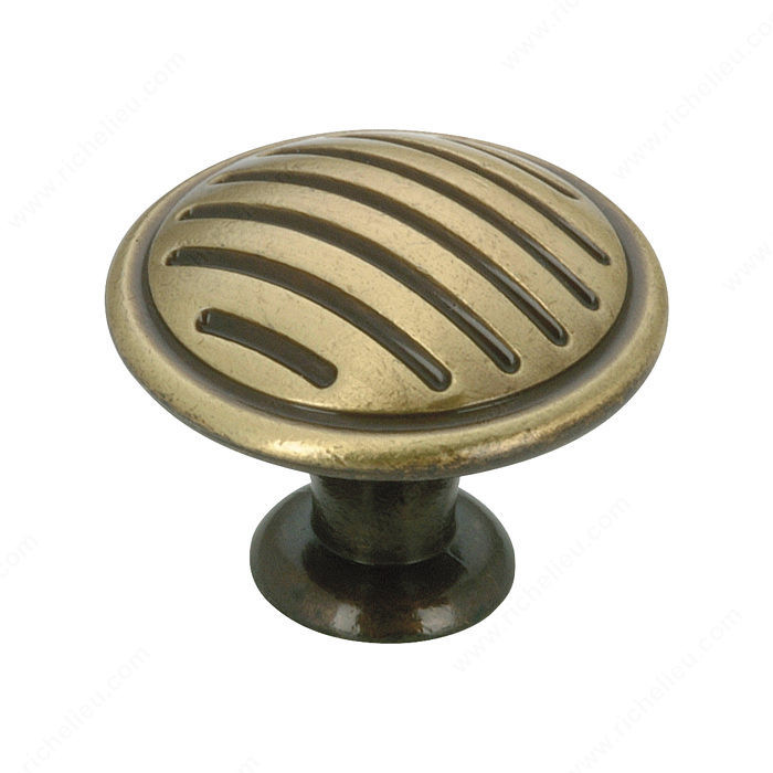Traditional Metal Knob - 1693, Finish Satin Bronze