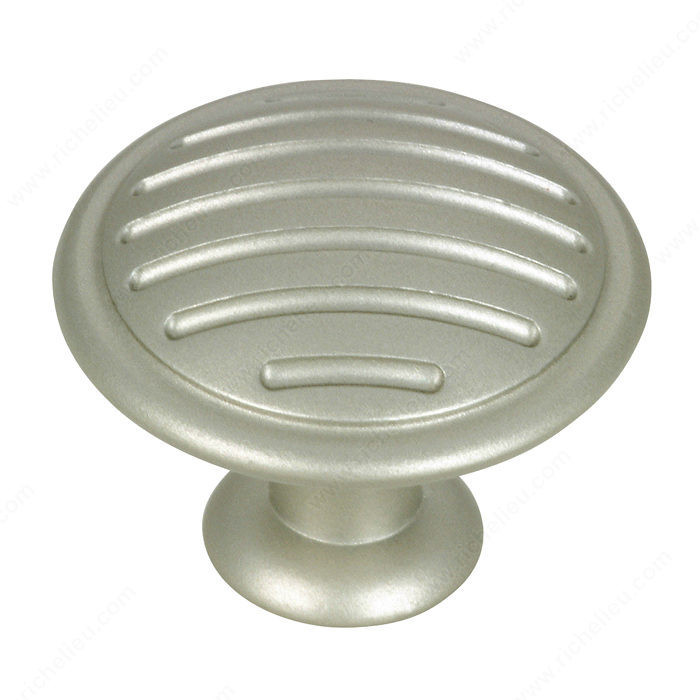 Contemporary Metal Knob - 169, Finish Metallic Nickel