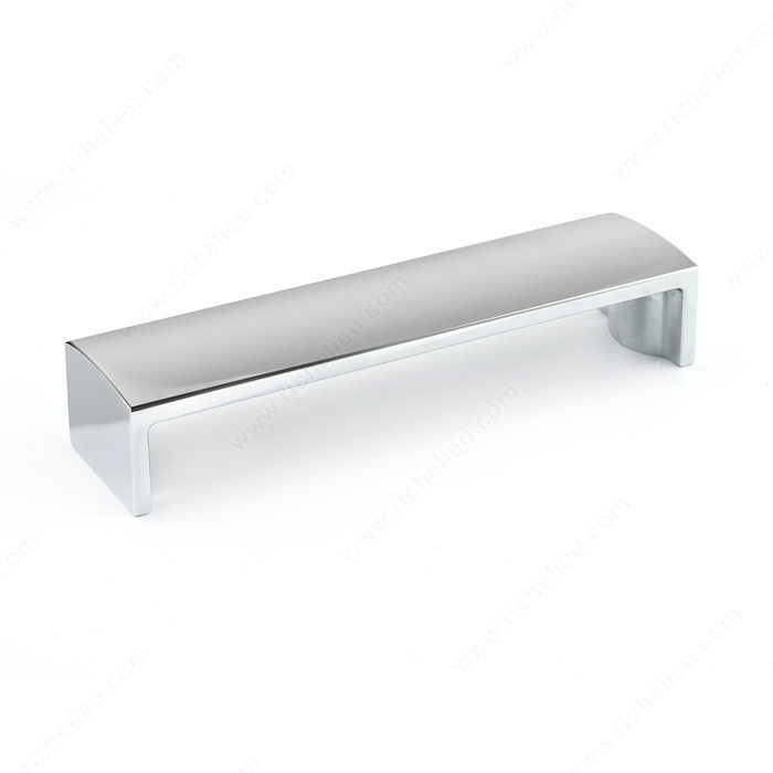 Contemporary Metal Pull - 1703, Center to Center 128 mm, Finish Chrome, Length - Overall Dimensions Min. 136 mm