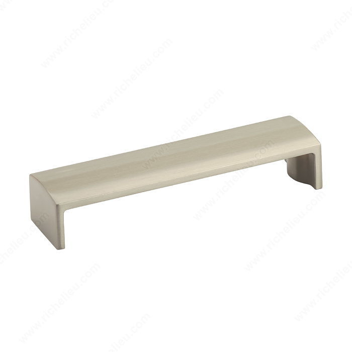 Contemporary Metal Pull - 1703, Center to Center 128 mm, Finish Brushed Nickel, Length - Overall Dimensions Min. 136 mm