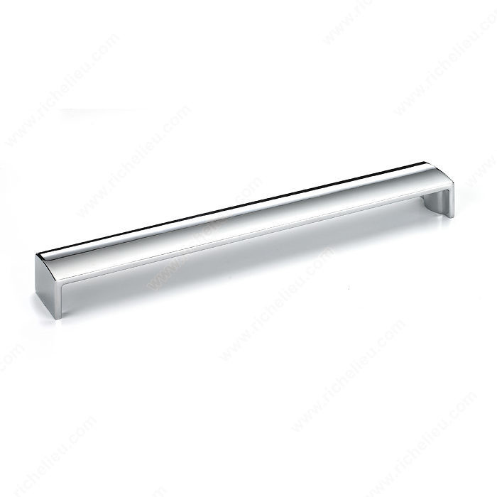 Contemporary Metal Pull - 1703, Center to Center 256 mm, Finish Chrome, Length - Overall Dimensions 264 mm