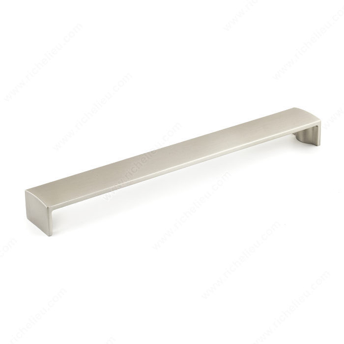 Contemporary Metal Pull - 1703, Center to Center 256 mm, Finish Brushed Nickel, Length - Overall Dimensions Min. 264 mm