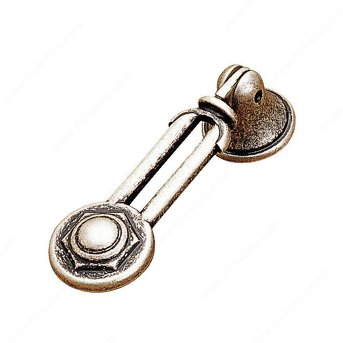 Traditional Metal Pull - 1797, Finish Old Silver
