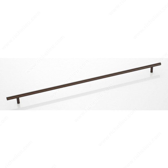 Pull - Stainless Steel Bar Pulls, Center to Center 544 mm, Diameter 1 1/2 in, Length - Overall Dimensions 24 37/64 in