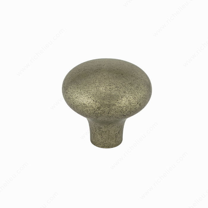 Traditional Bronze Knob - 1995, Finish Pewter Bronze, Diameter - Overall Dimensions 35 mm, Projection - Overall Dimensions 33 mm