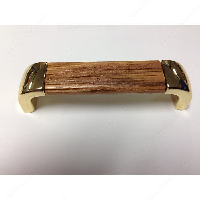 Traditional Metal and Wood Pull - 2038,