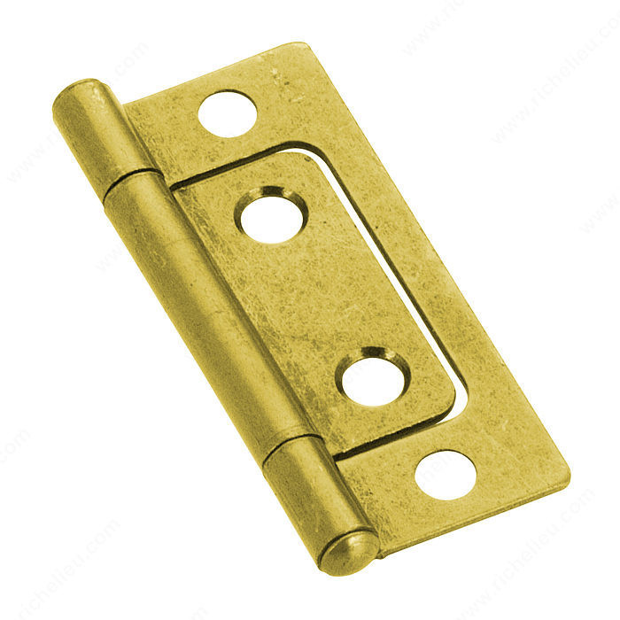 Classic Metal Bifold Hinge - 2050, Finish Brass, Finish Number 130, Color Group Yellows & Brass, Screw/Nail Wood Screw (Included) PRO-PACK 3